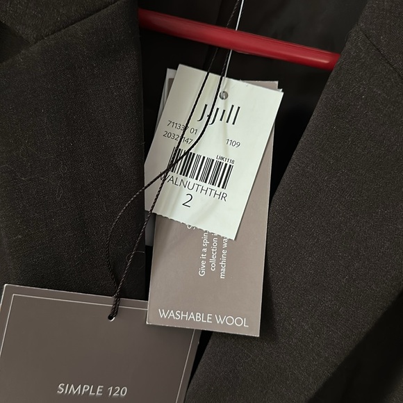 J Jill NWT walnut Heather Blazer Classic Suit Jacket womens‎ size 2 - Picture 3 of 14